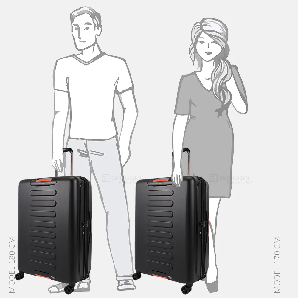 Hedgren Comby spinner reiskoffer 74 cm black bij Duifhuizen