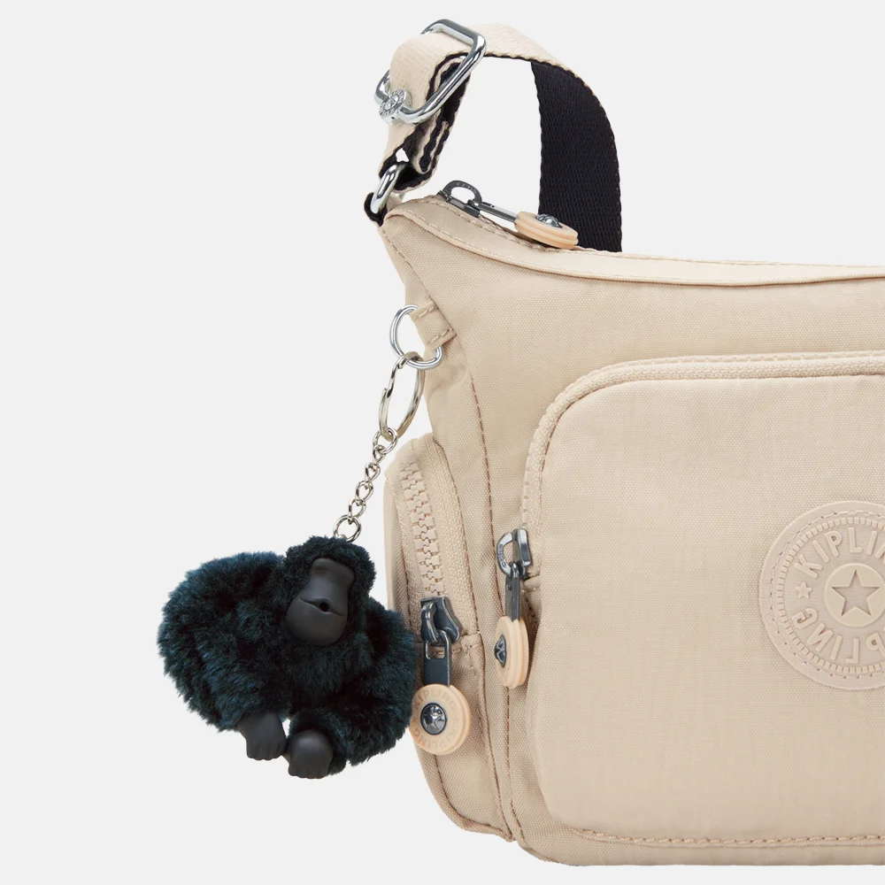 Kipling Gabbie crossbody tas mini back to beige bij Duifhuizen