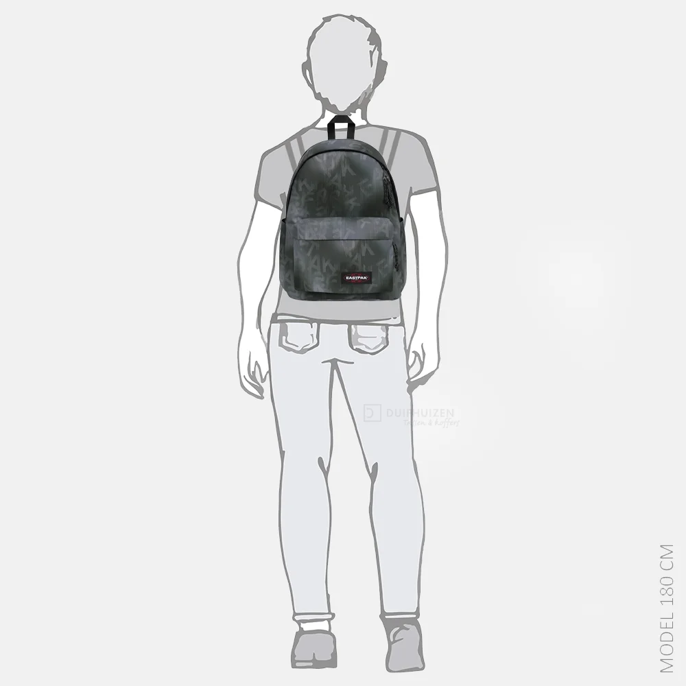 Eastpak Day office rugzak letter dye black bij Duifhuizen