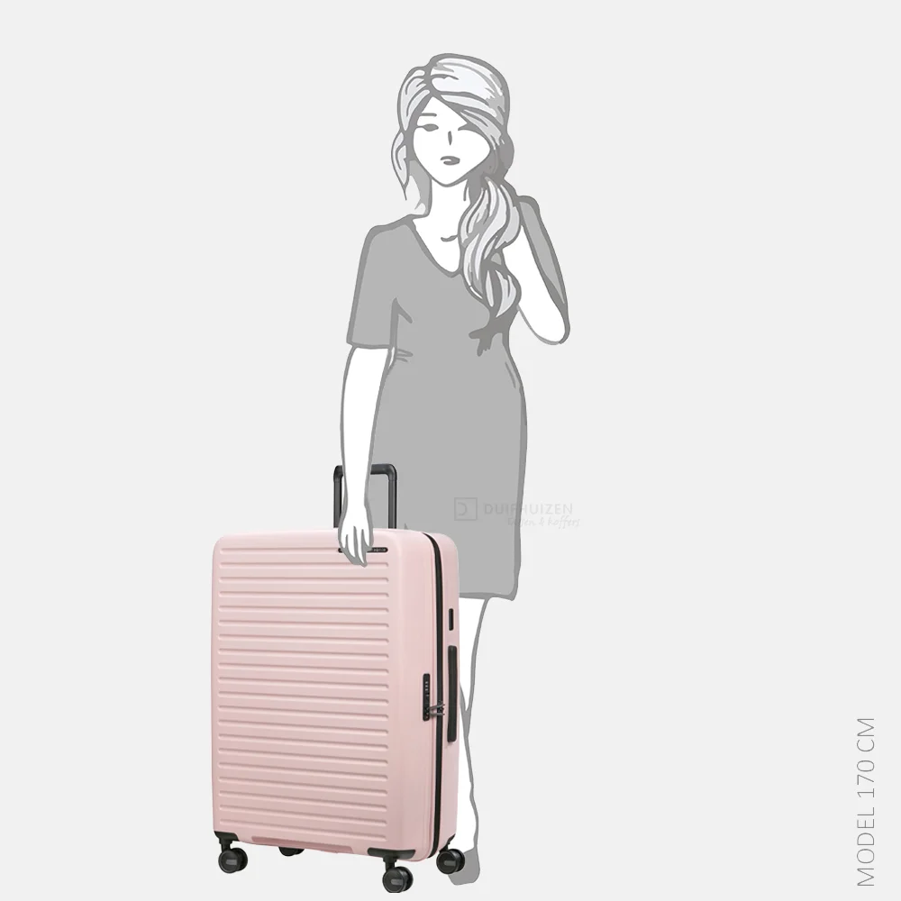 Samsonite Restackd reiskoffer 75 cm uitbreidbaar rose bij Duifhuizen