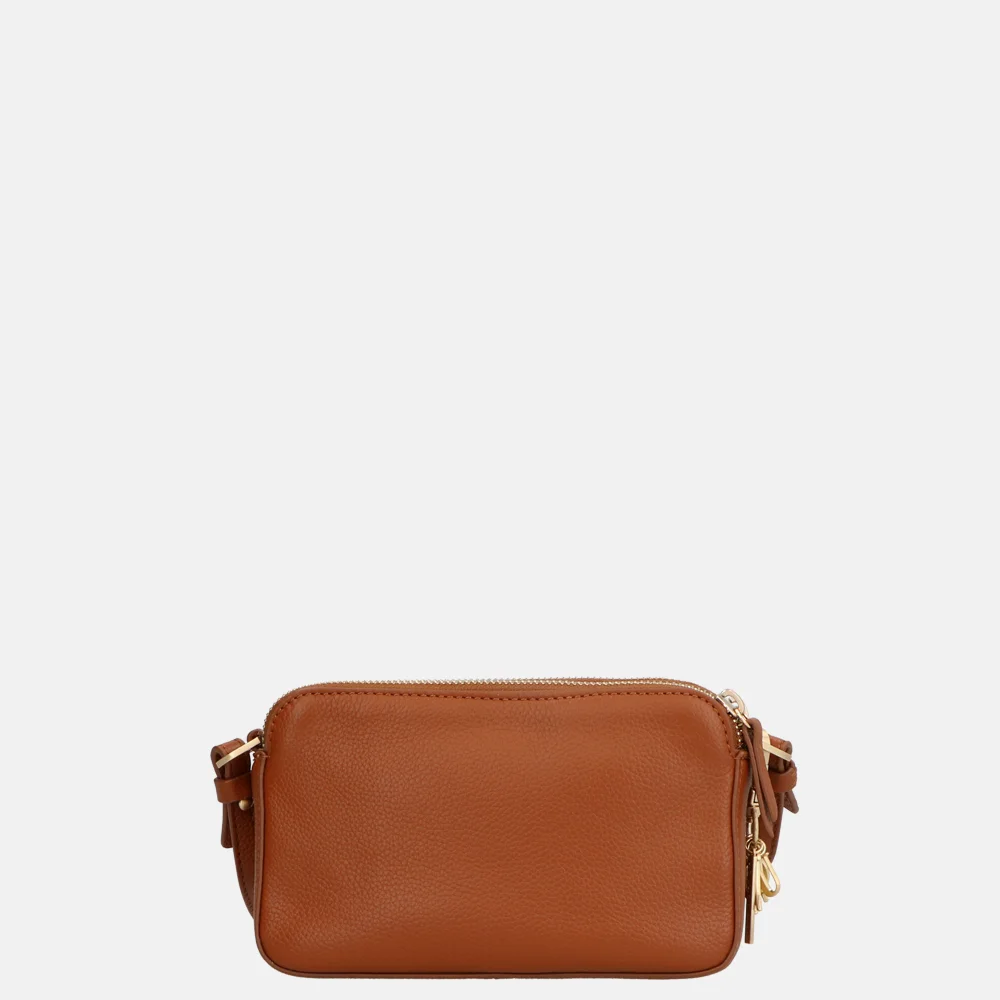 Loulou Essentiels Sue crossbody tas cognac bij Duifhuizen