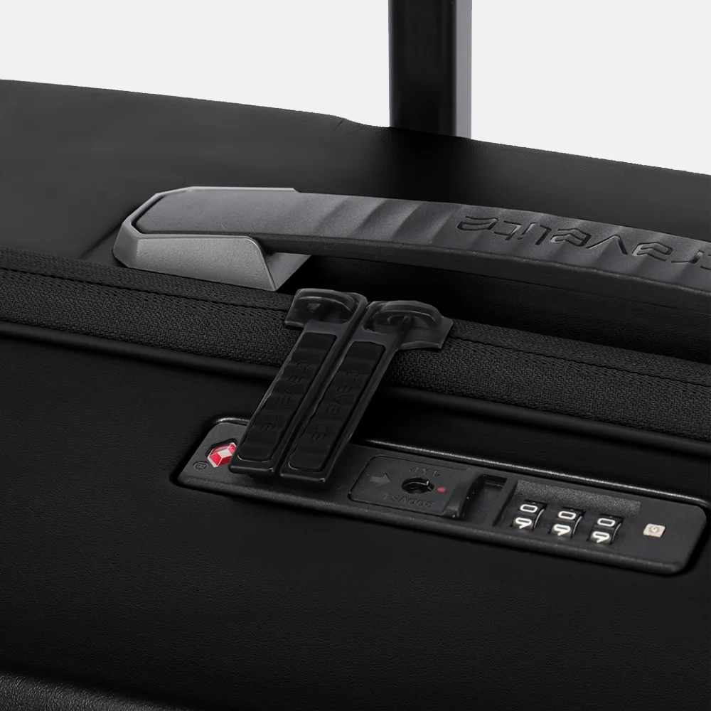 Travelite Millennium spinner handbagage koffer 55 cm black bij Duifhuizen