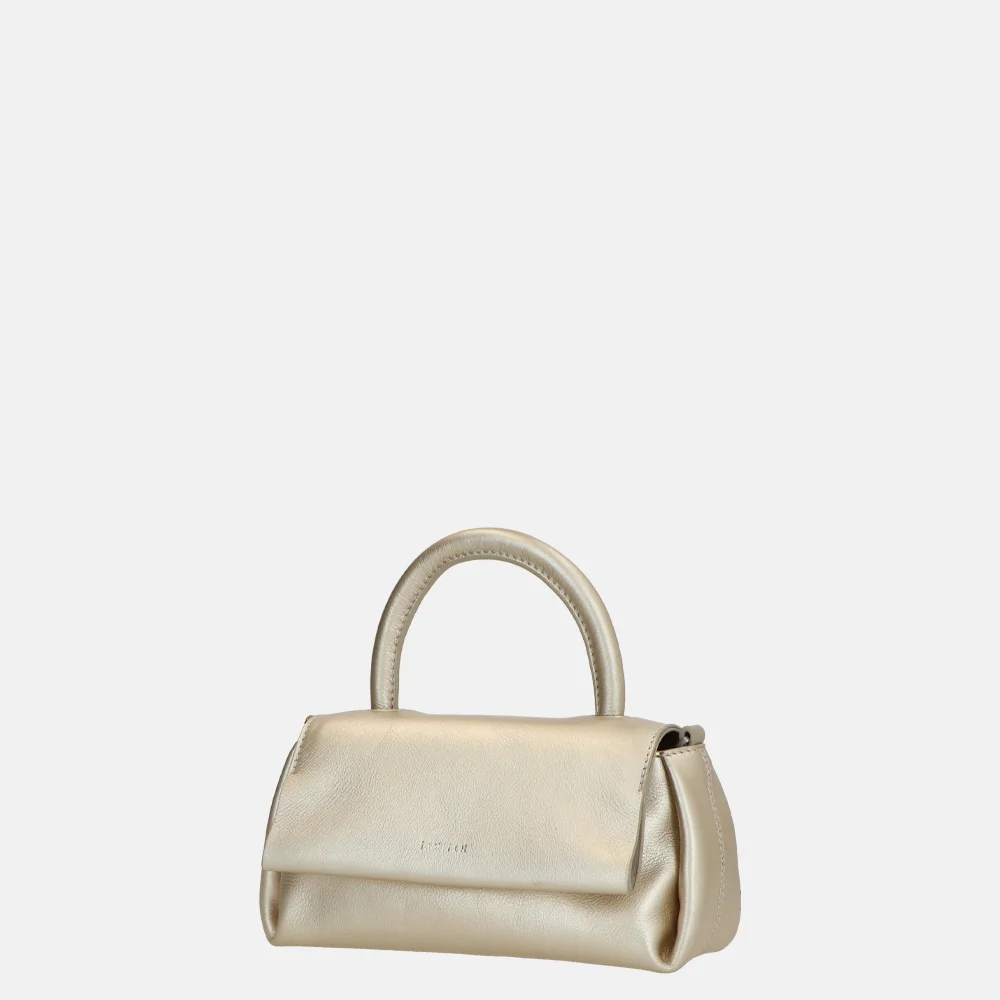 Loulou Essentiels Mae handtas light gold bij Duifhuizen