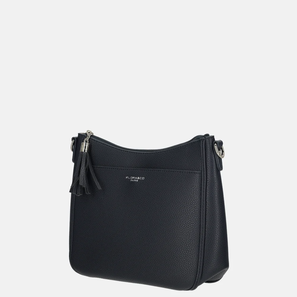 Flora & Co crossbody tas navy bij Duifhuizen