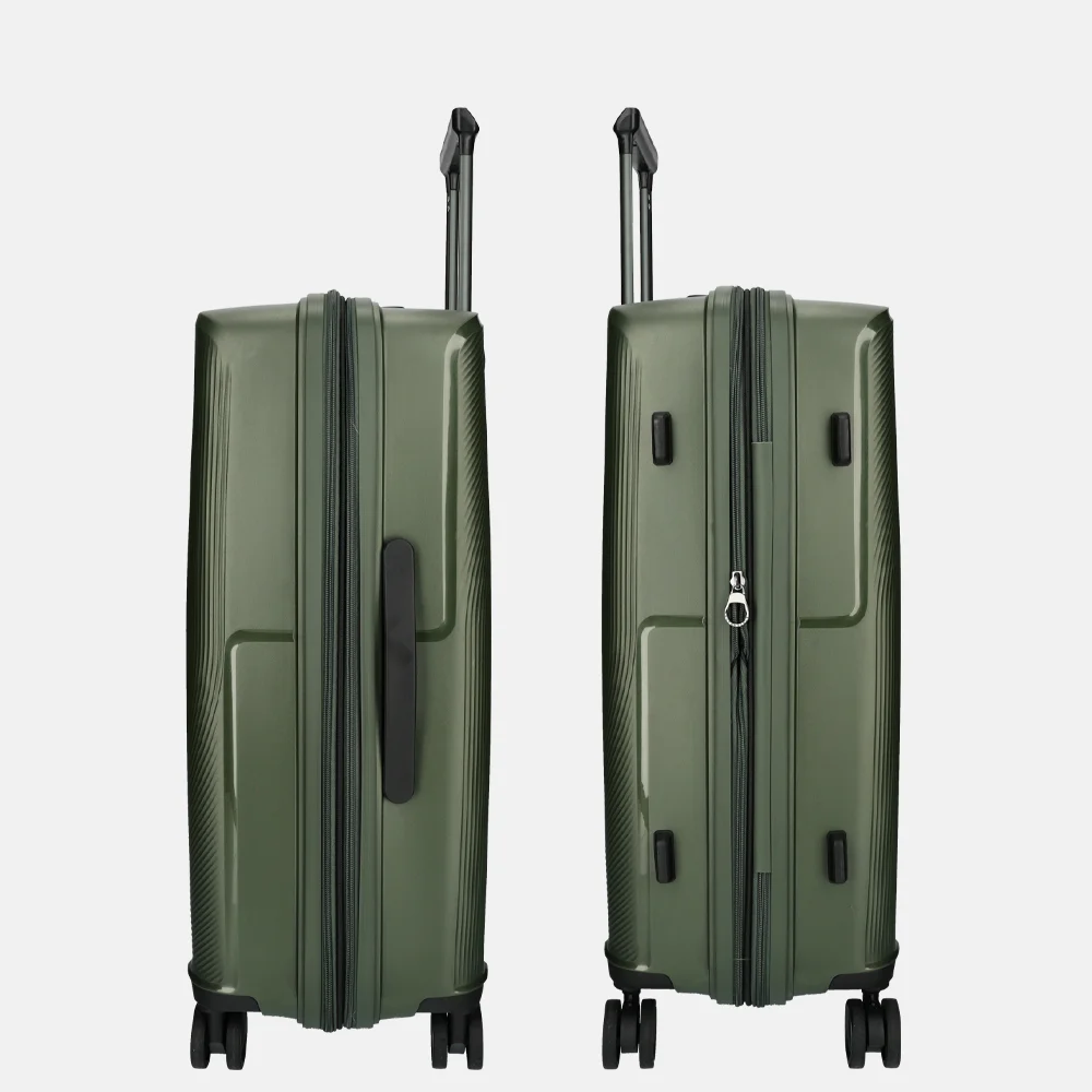 Jump Oskol reiskoffer 66 cm expandable kaki bij Duifhuizen