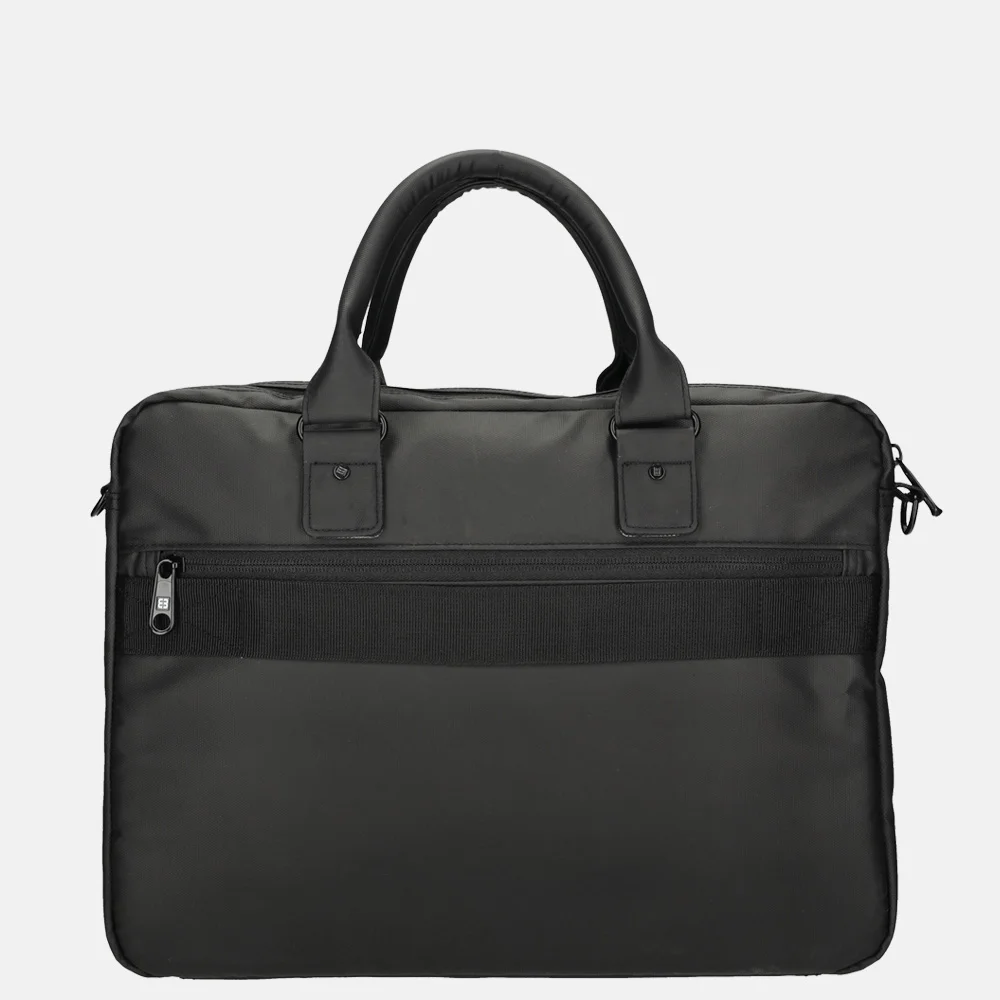 Enrico Benetti Northem laptoptas 17 inch zwart bij Duifhuizen