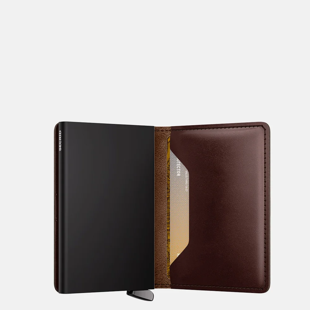 Secrid Premium Slimwallet pasjeshouder Dusk Dark Brown + bij Duifhuizen