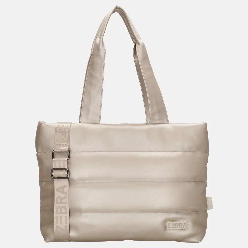 Zebra Trends Evie shopper champagne bij Duifhuizen