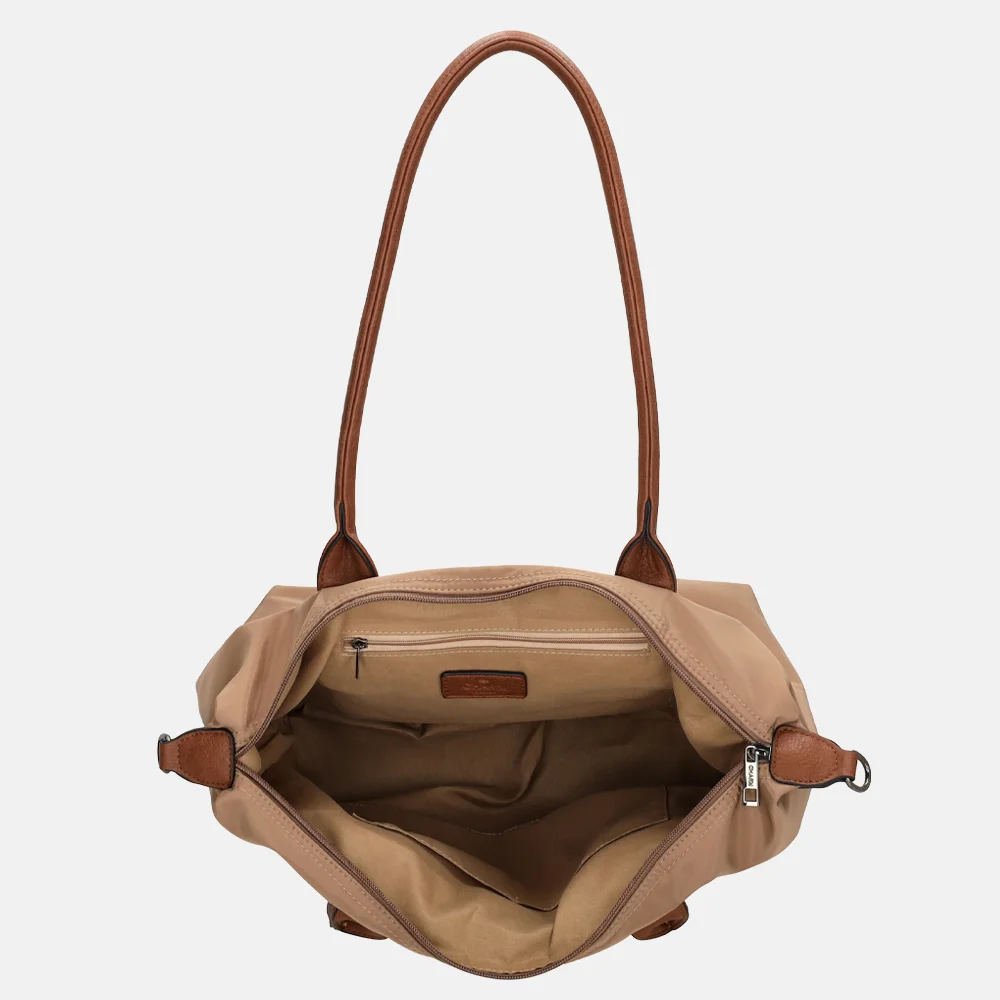 Charm London Buckingham shopper L taupe bij Duifhuizen