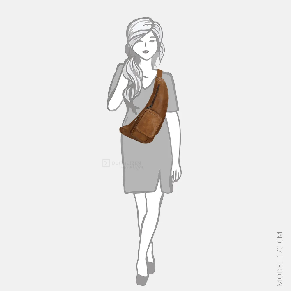 Bear Design Han crossbody tas cognac bij Duifhuizen