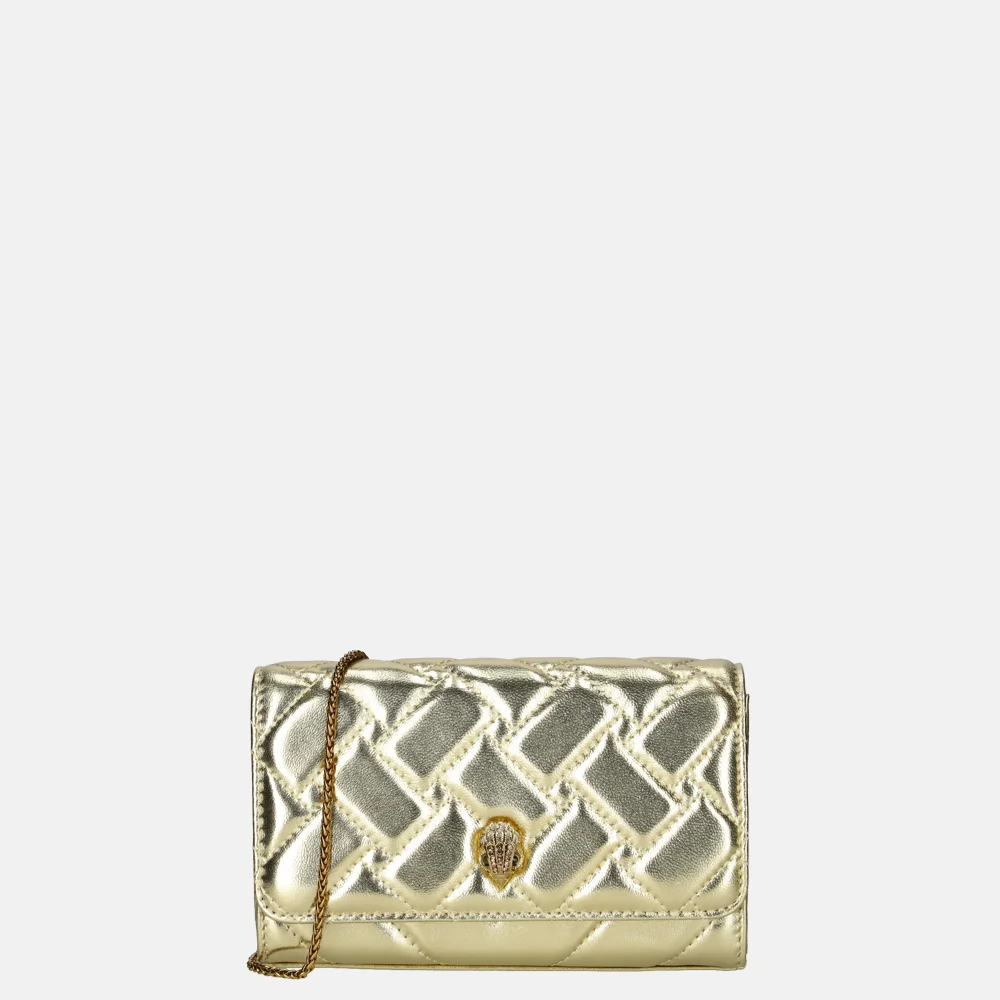 Kurt Geiger Kensington clutch extra mini gold  bij Duifhuizen