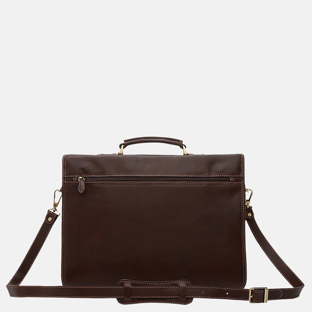 Castelijn & Beerens Verona aktetas 13.3 inch mocca bij Duifhuizen