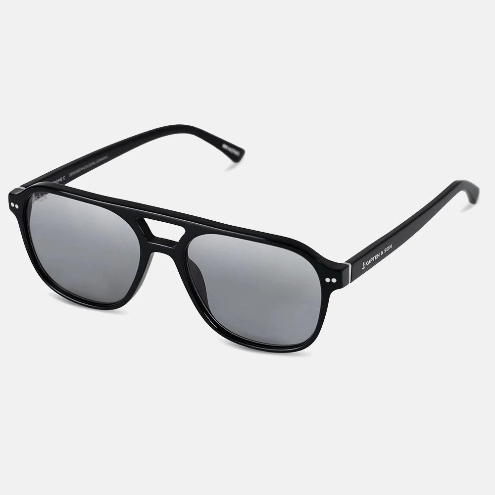 Kapten & Son Zurich zonnebril all black bij Duifhuizen
