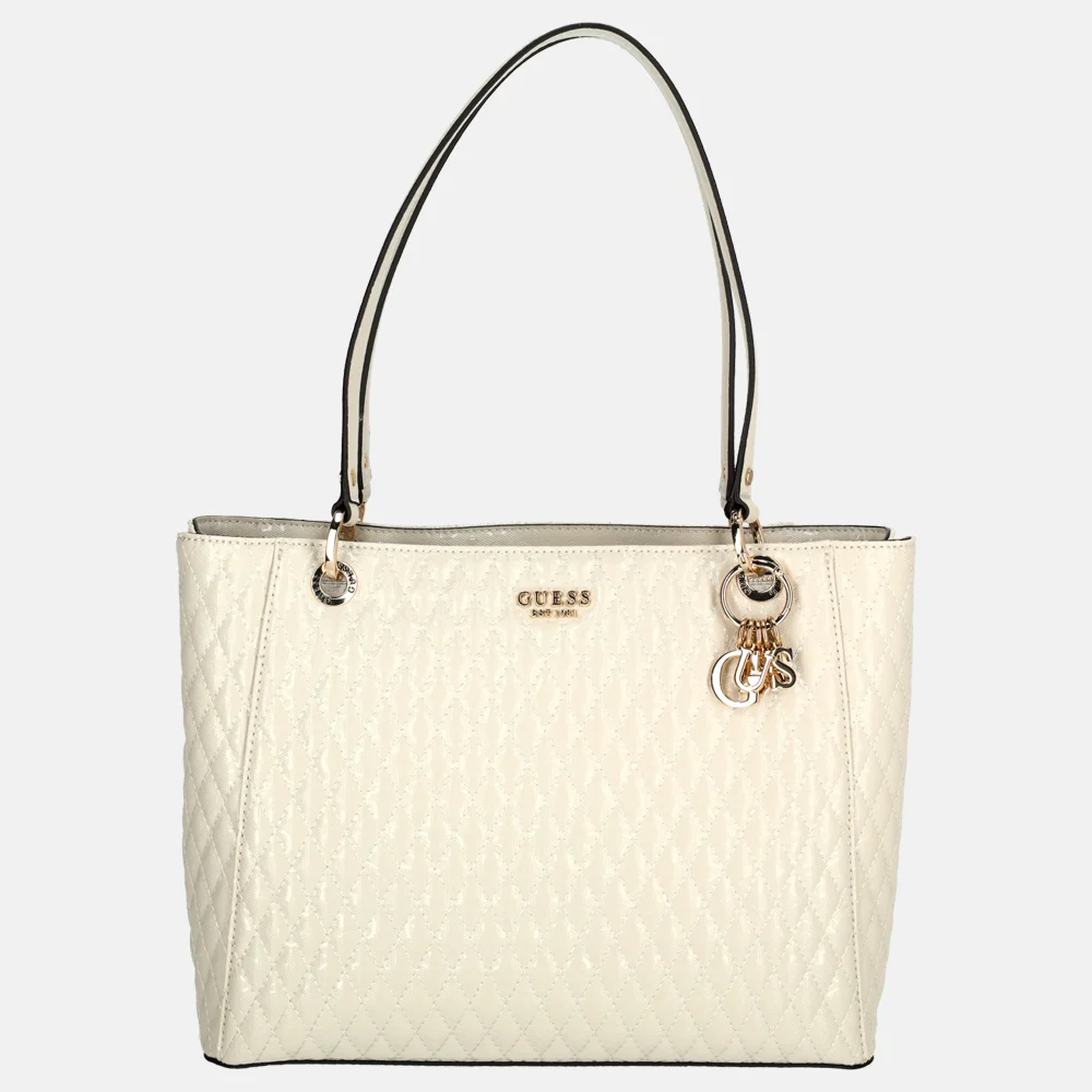 Guess Betula shopper taupe bij Duifhuizen