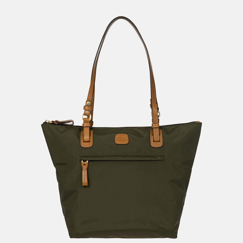 Bric's X-bag shopper olive bij Duifhuizen