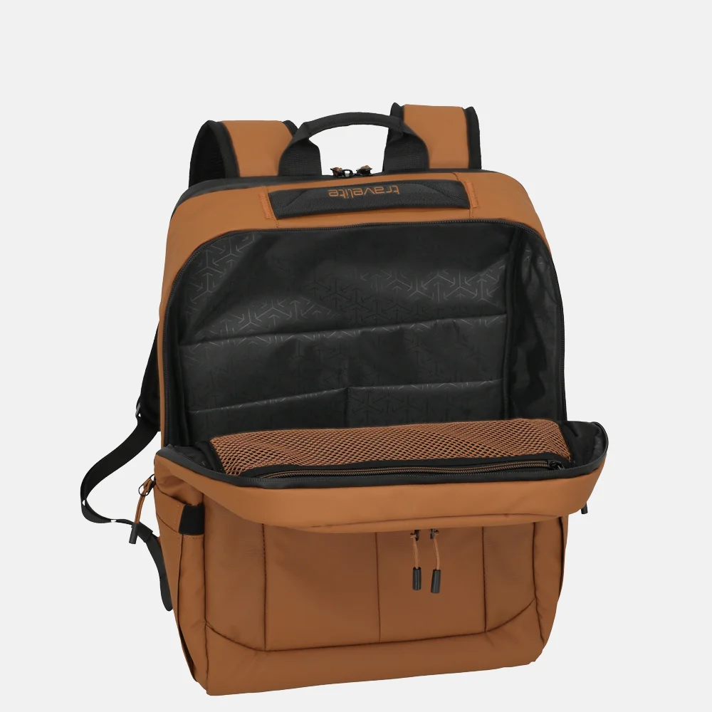 Travelite Briize rugzak M curry bij Duifhuizen