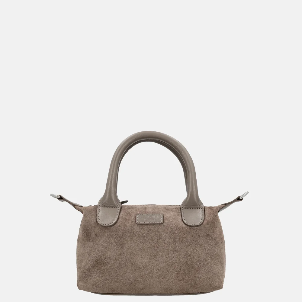 Charm London Buckingham crossbody tas XS donkertaupe bij Duifhuizen