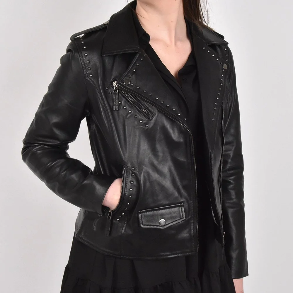 Dekkers Ledermode Irena dames jack black bij Duifhuizen