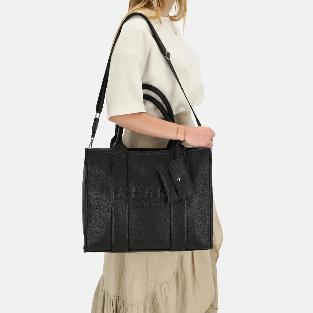 Charm London laptoptas 15 inch zwart bij Duifhuizen