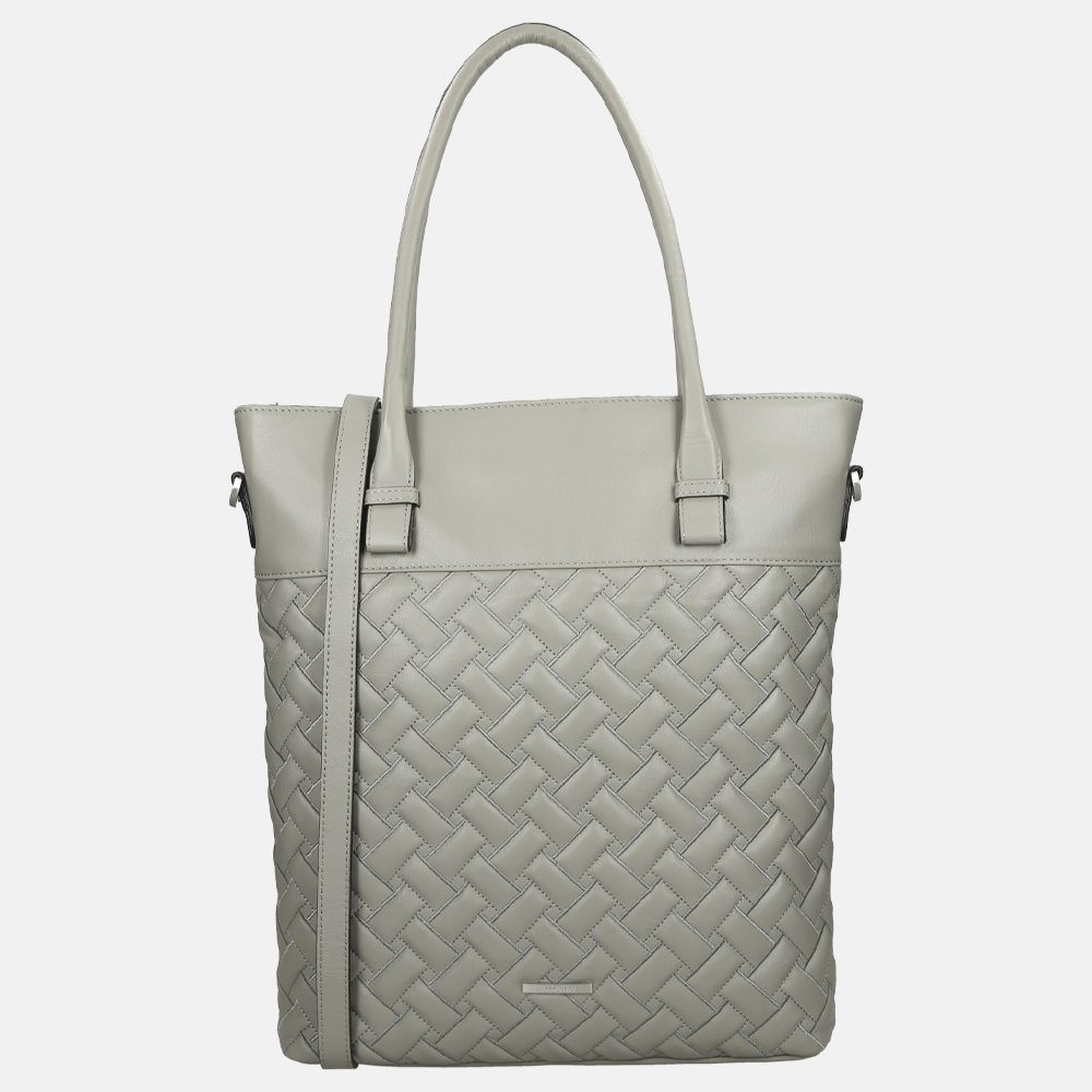 Claudio Ferrici Woven shopper grey