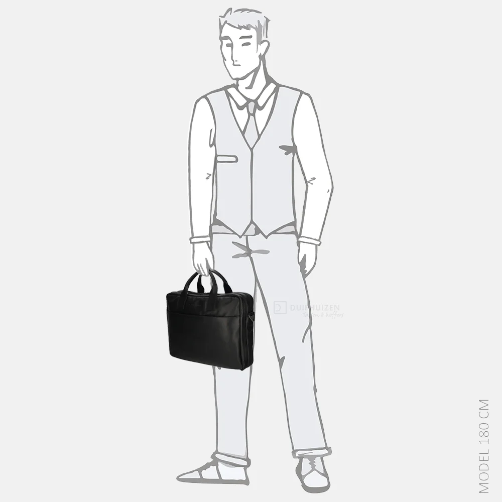 Chesterfield Frazer laptoptas 13 inch zwart bij Duifhuizen