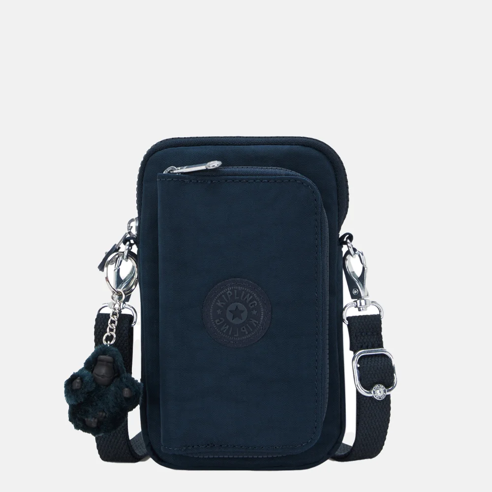 Kipling Telmo telefoontas blue bleu bij Duifhuizen