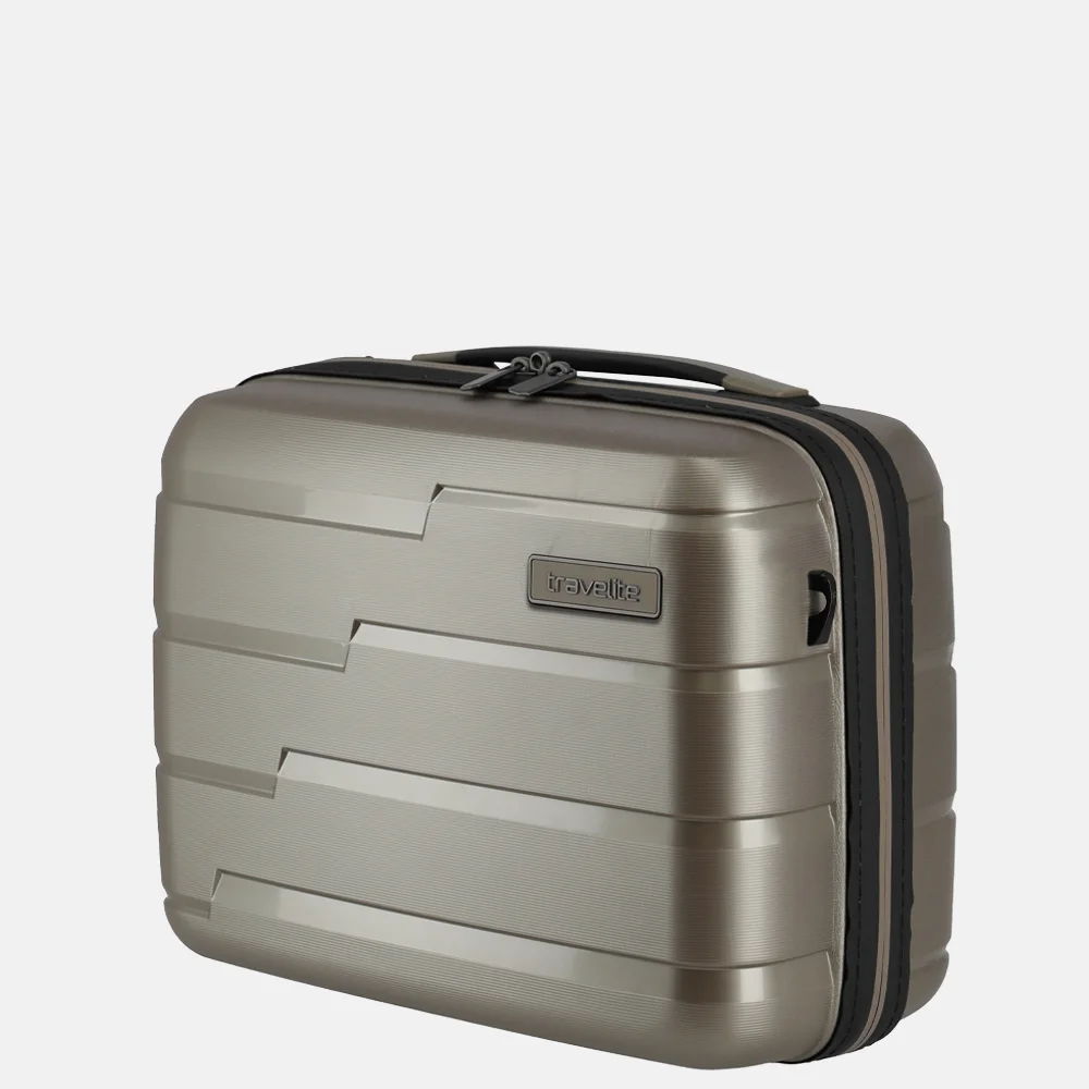 Travelite Air Base beautycase champagne bij Duifhuizen
