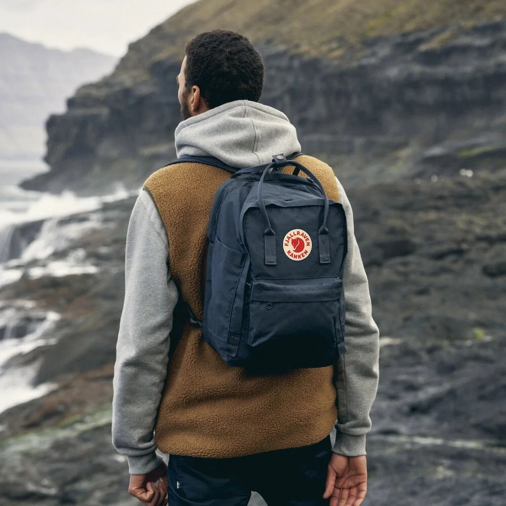 Fjallraven Kanken laptop rugzak 17 inch super grey bij Duifhuizen