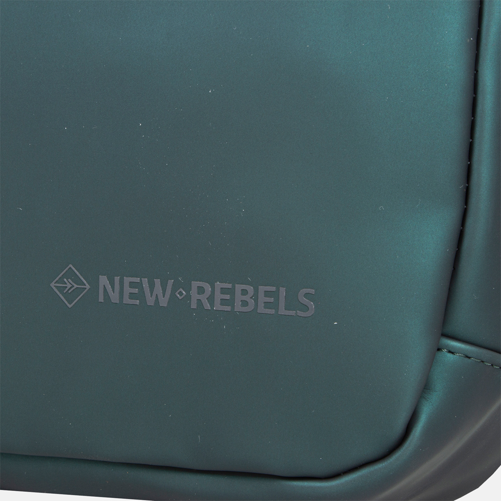 New Rebels Harper rugzak 14.1 inch dark green bij Duifhuizen