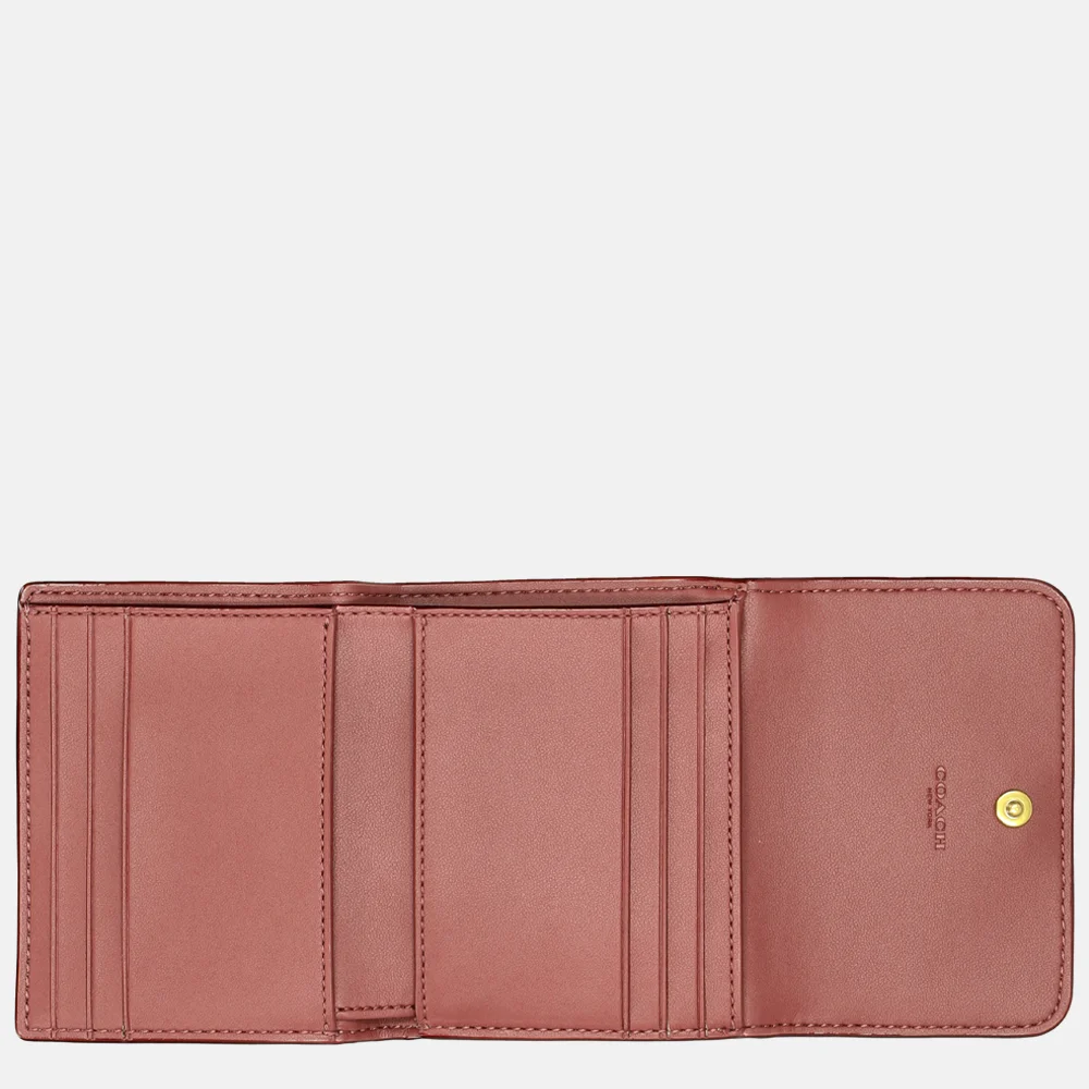 Coach portemonnee tan caramel bij Duifhuizen