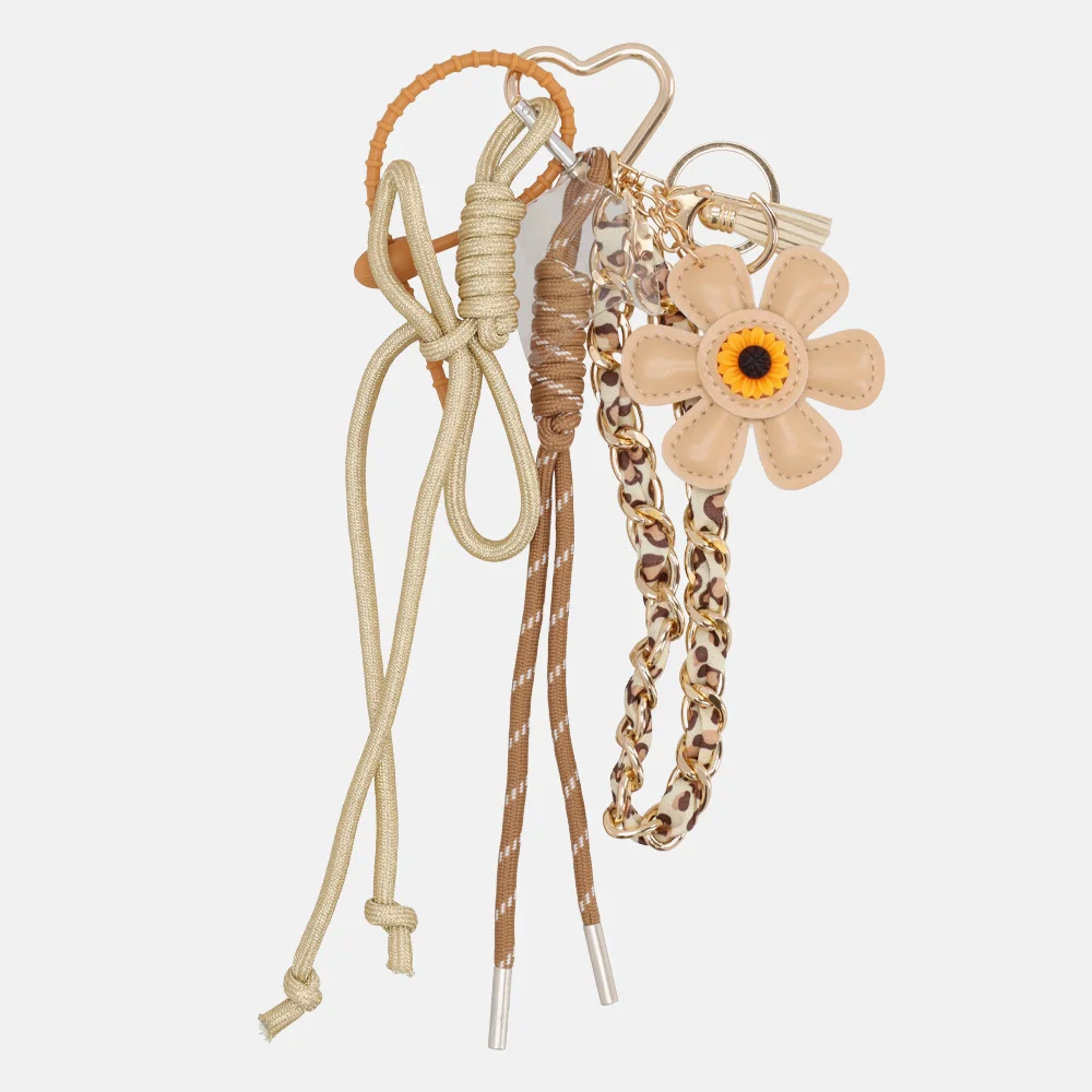 Charm London bag charm/tassenhanger taupe