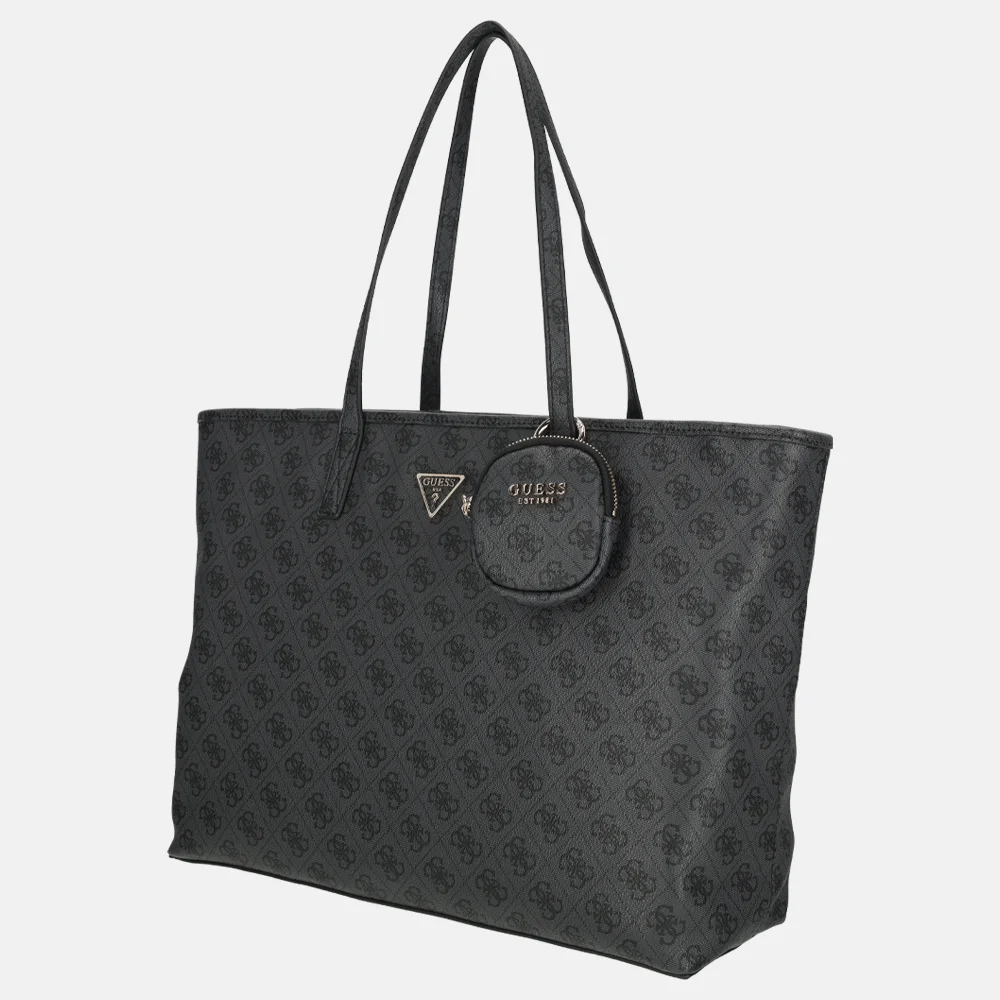 Guess Power play II shopper coal logo bij Duifhuizen