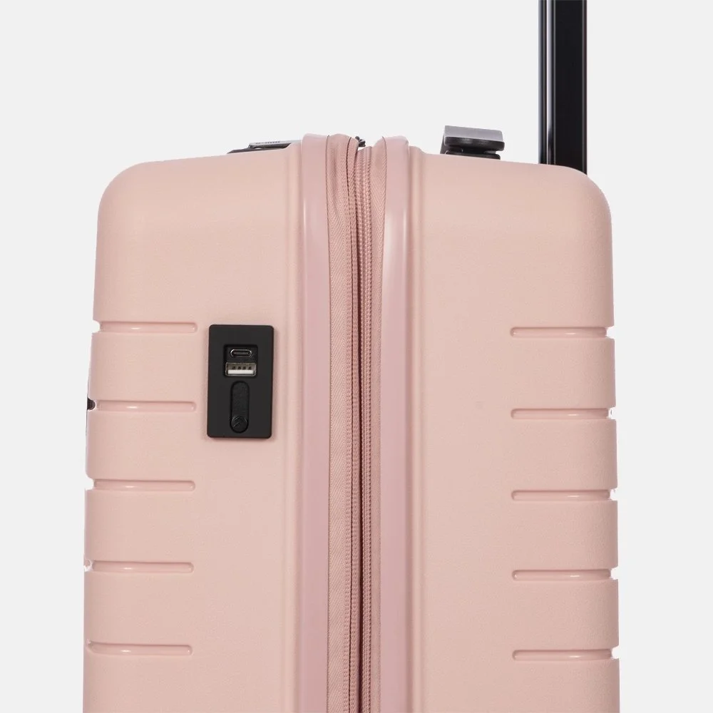 Bric's Ulisse Expandable handbagage koffer 55 cm pearl pink bij Duifhuizen