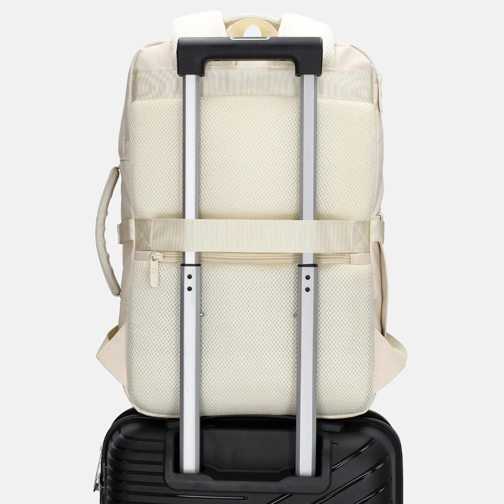 Beagles laptop rugzak 15 inch gebroken wit bij Duifhuizen