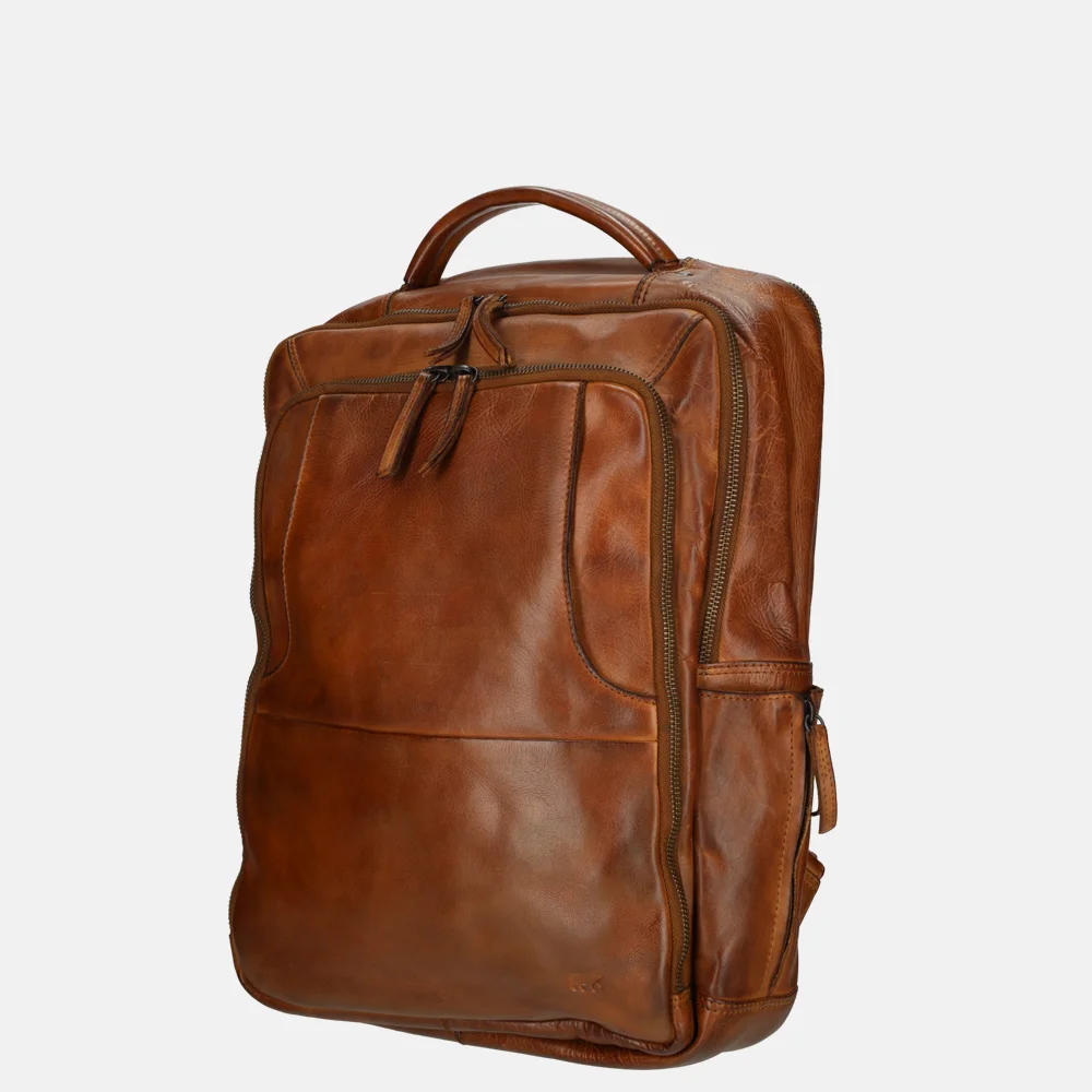 Bear Design rugzak 15 inch cognac bij Duifhuizen