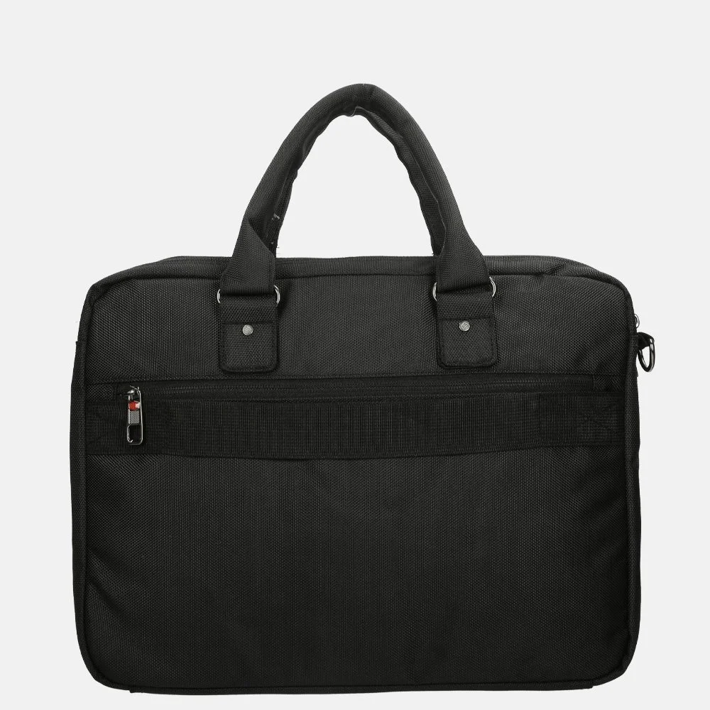 Enrico Benetti Cornell laptoptas 15 inch black bij Duifhuizen