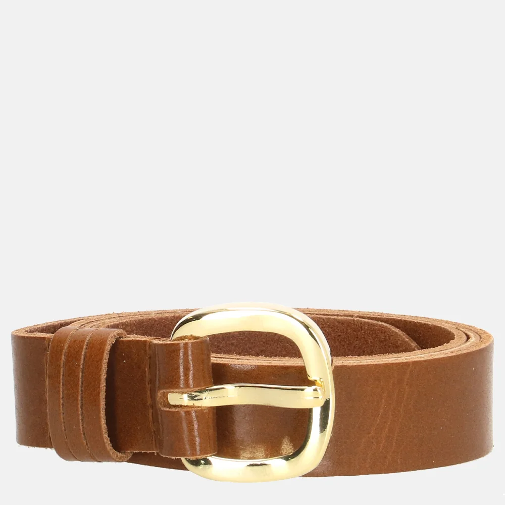 Duifhuizen damesriem 2,5 cm cognac