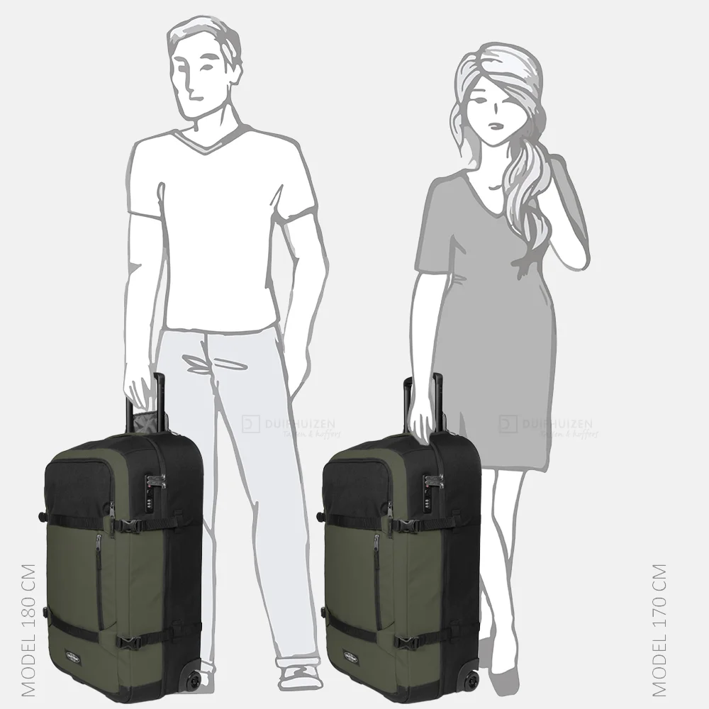 Eastpak Transit'r Pro M reistas op wielen 71 cm khaki coated bij Duifhuizen