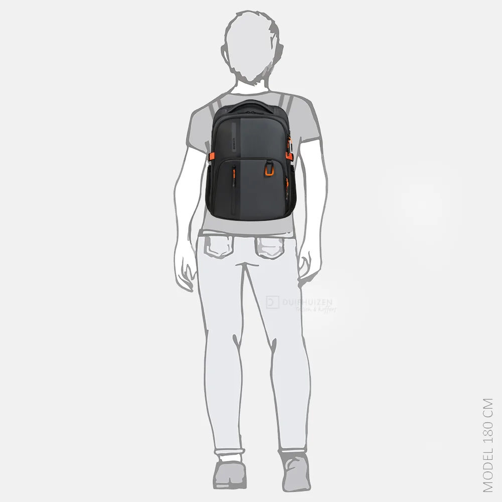 Samsonite Biz2go Daytrip rugzak 15 inch graphite/apricot bij Duifhuizen