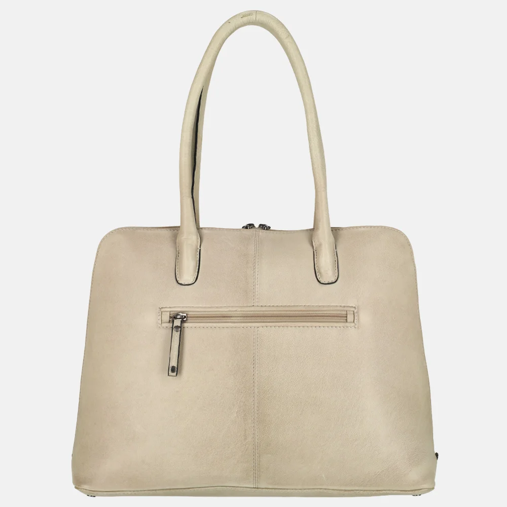 Berba Lucca shopper 15 inch M chalk bij Duifhuizen