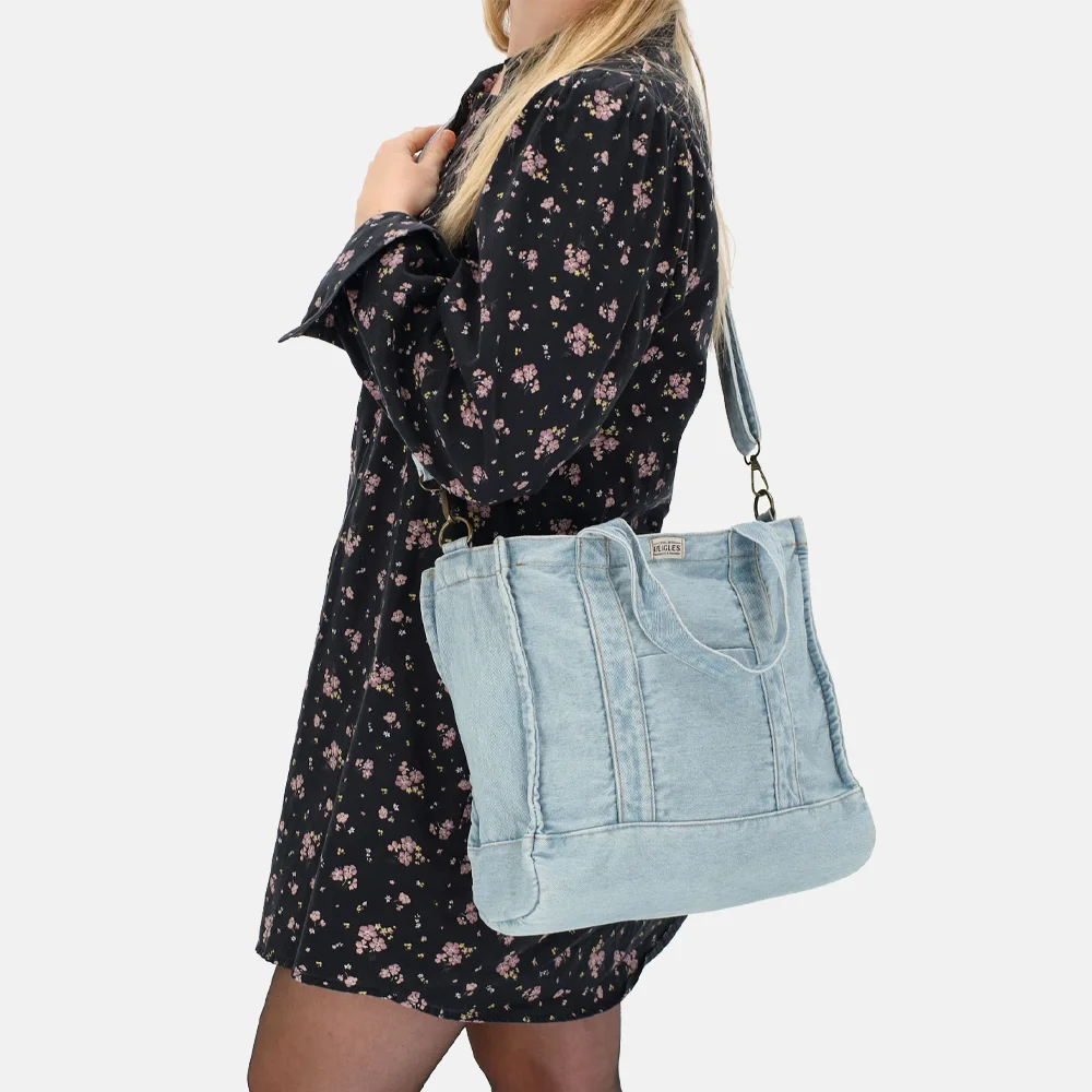 Beagles handtas L jeans lichtblauw bij Duifhuizen