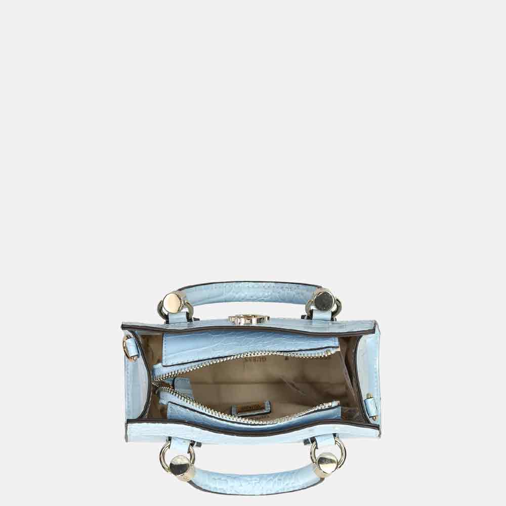 Guess Nell handtas mini powder blue bij Duifhuizen