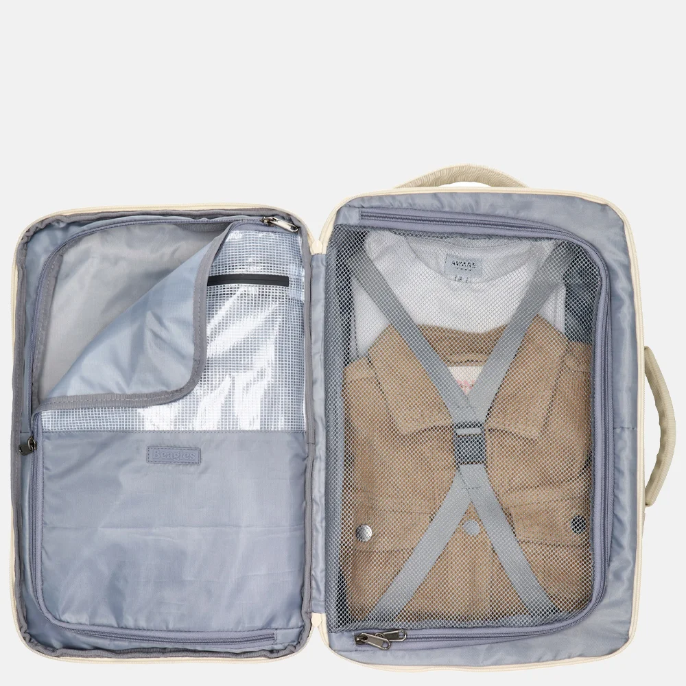 Beagles laptop rugzak 15 inch gebroken wit bij Duifhuizen