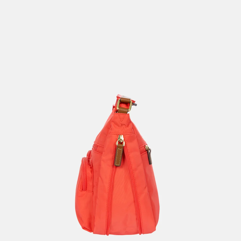 Bric's crossbody tas poppy oranje bij Duifhuizen