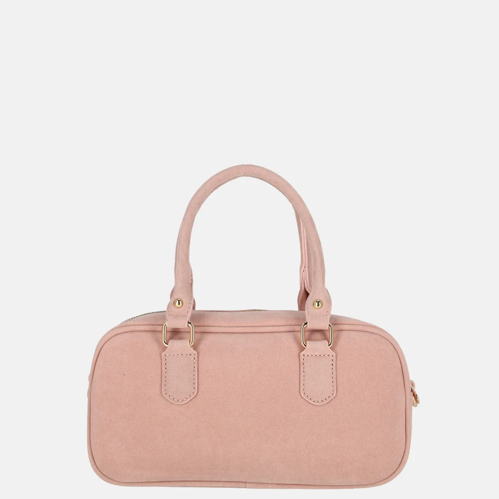 Flora & Co handtas suedine rose bij Duifhuizen