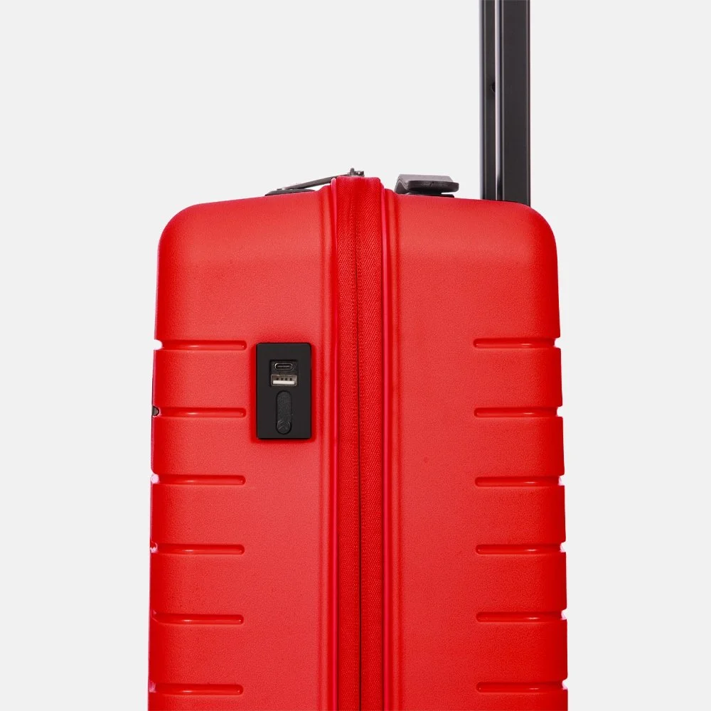 Bric's Ulisse handbagage koffer 55 cm red bij Duifhuizen