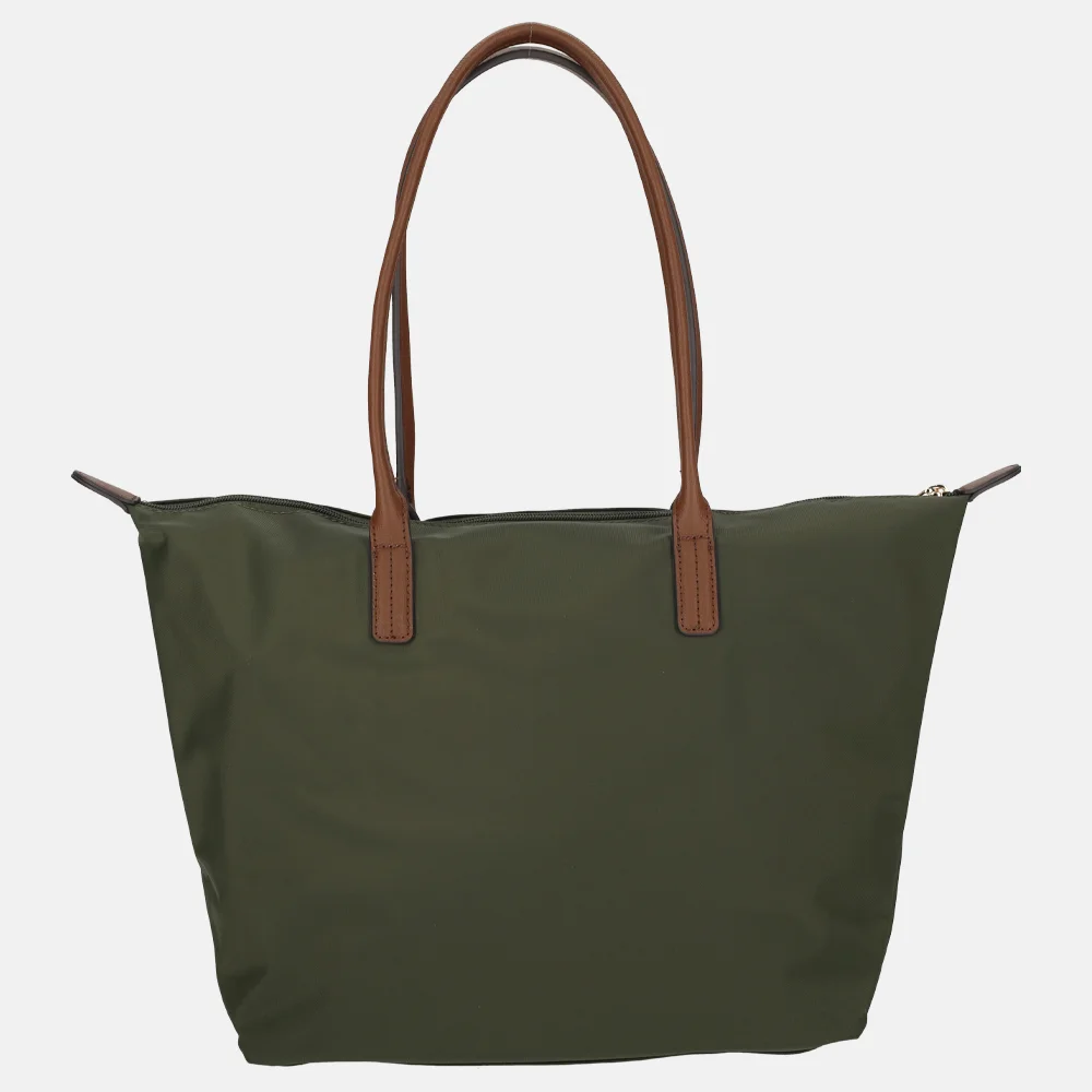 Tommy Hilfiger Popette tote shopper huntsman green bij Duifhuizen