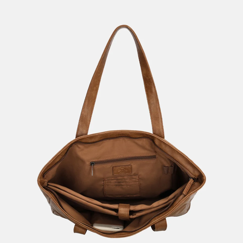 Charm London Liberty shopper 15 inch bruin bij Duifhuizen