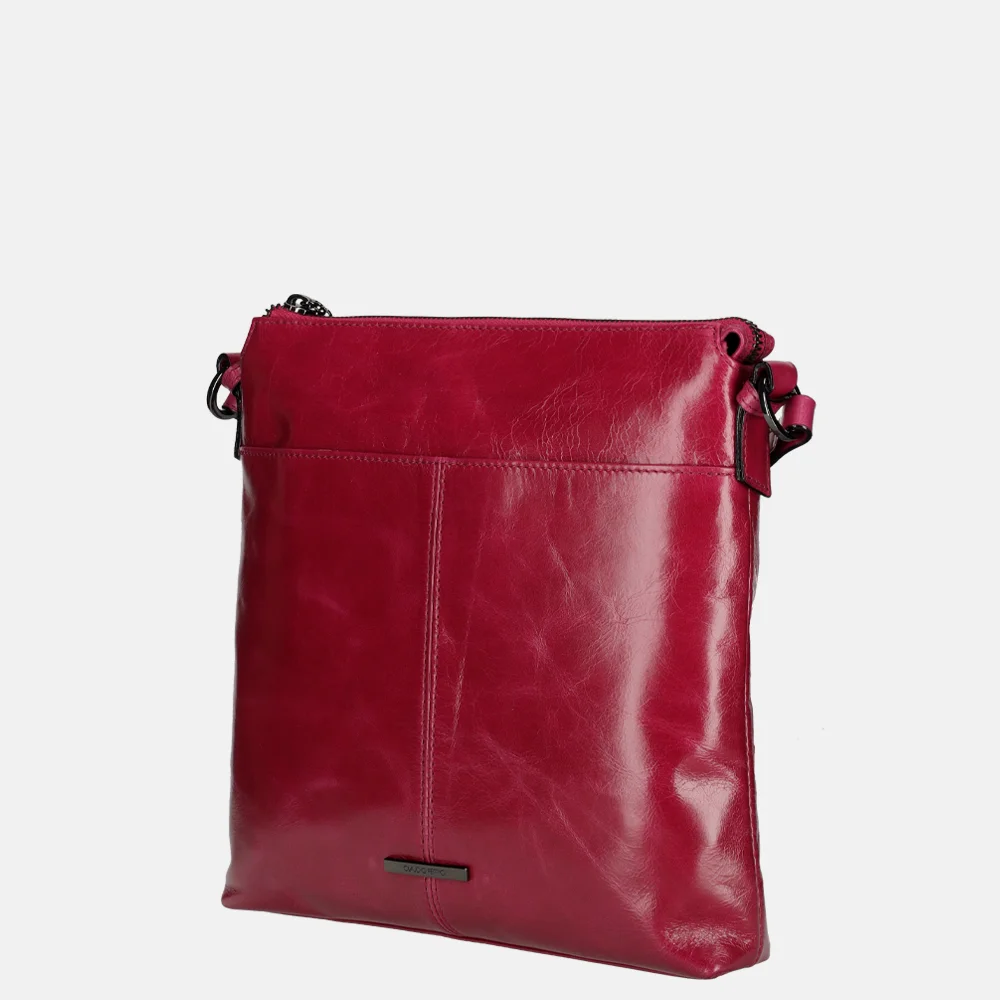 Claudio Ferrici Pelle Vecchia crossbody tas orchidea bij Duifhuizen