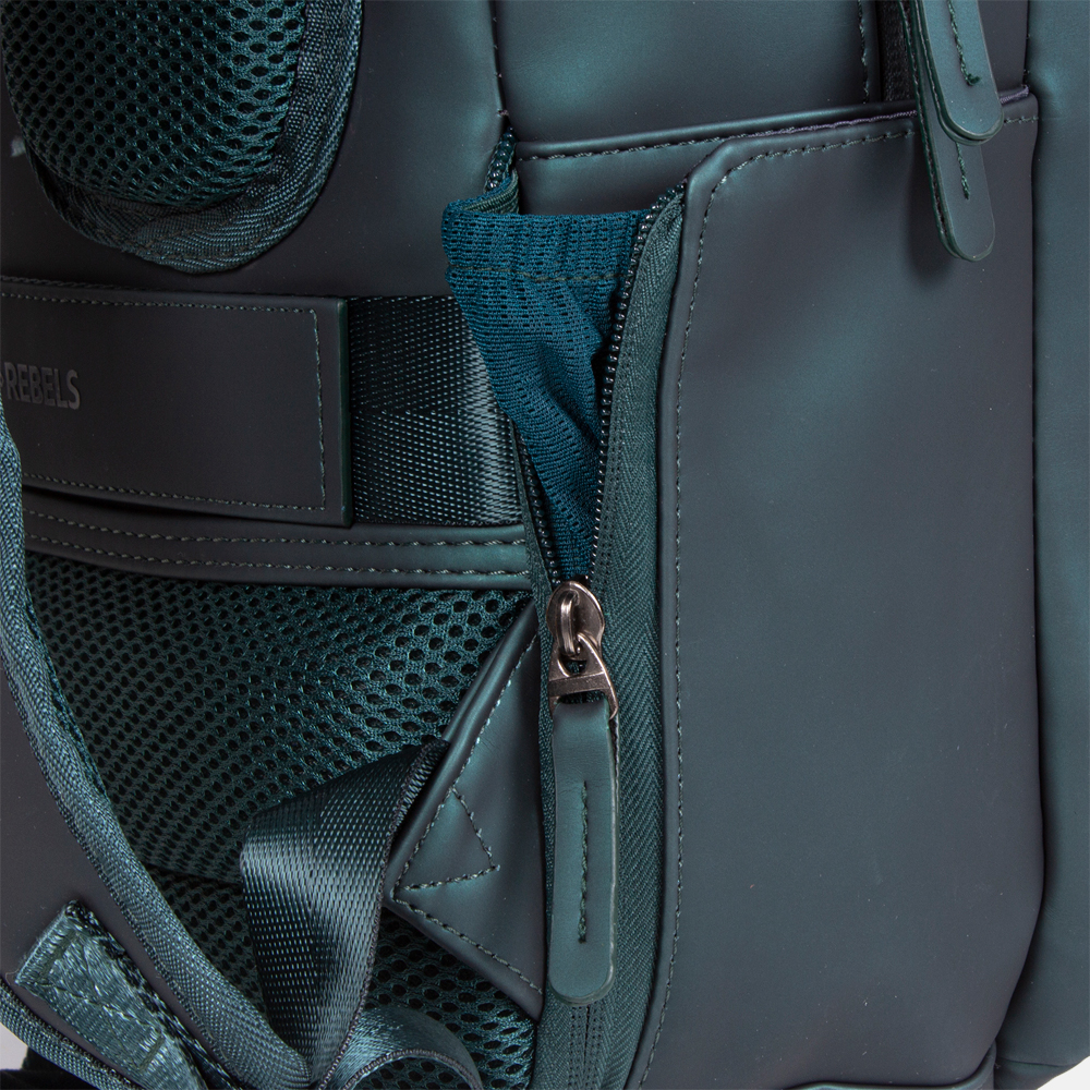New Rebels Harper rugzak 13.3 inch dark green bij Duifhuizen